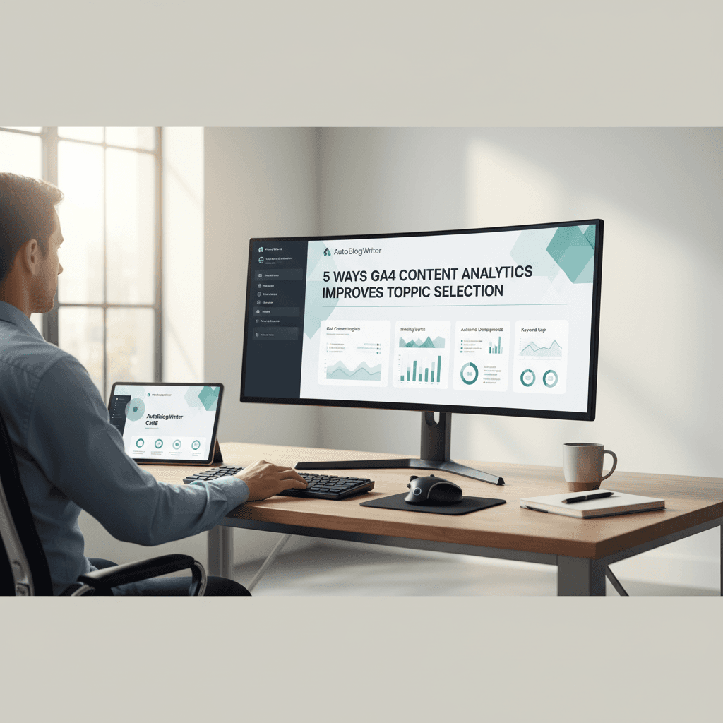 5 Ways GA4 Content Analytics in AutoBlogWriter Improves Topic Selection