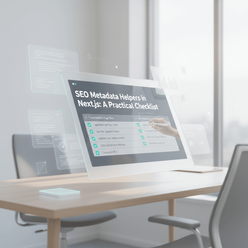 SEO Metadata Helpers in Next.js: A Practical Checklist