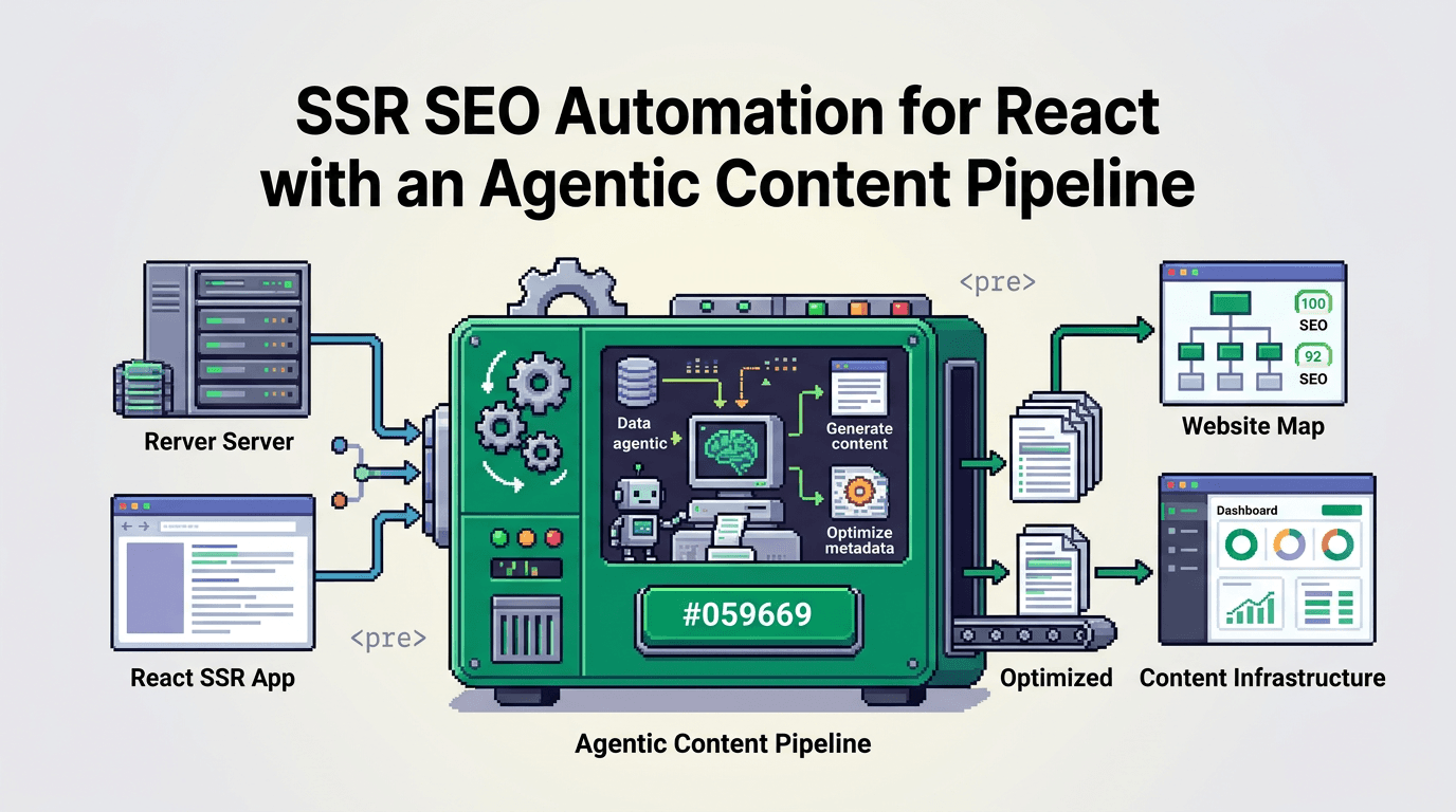 SSR SEO Automation for React with an Agentic Content Pipeline