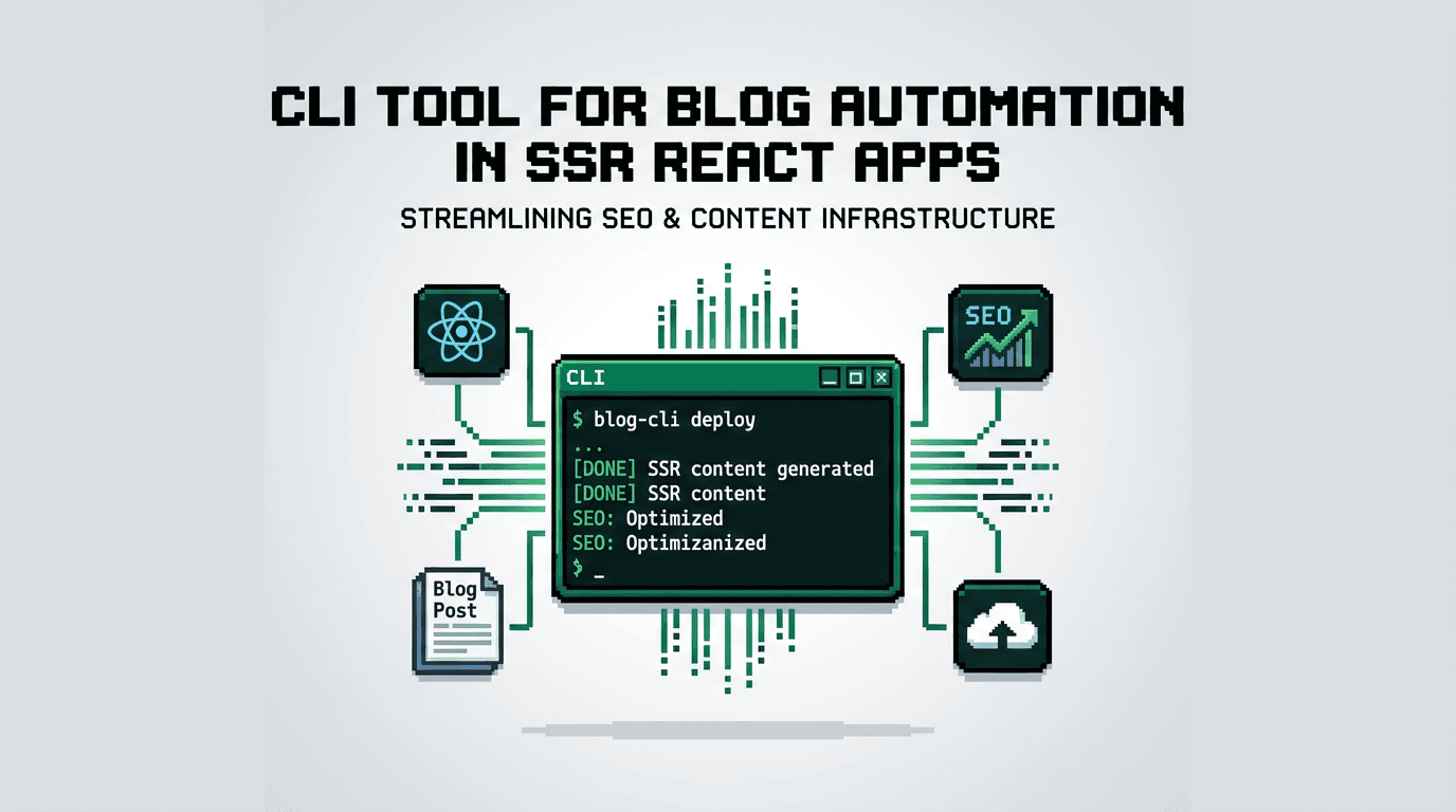 CLI Tool for Blog Automation in SSR React Apps