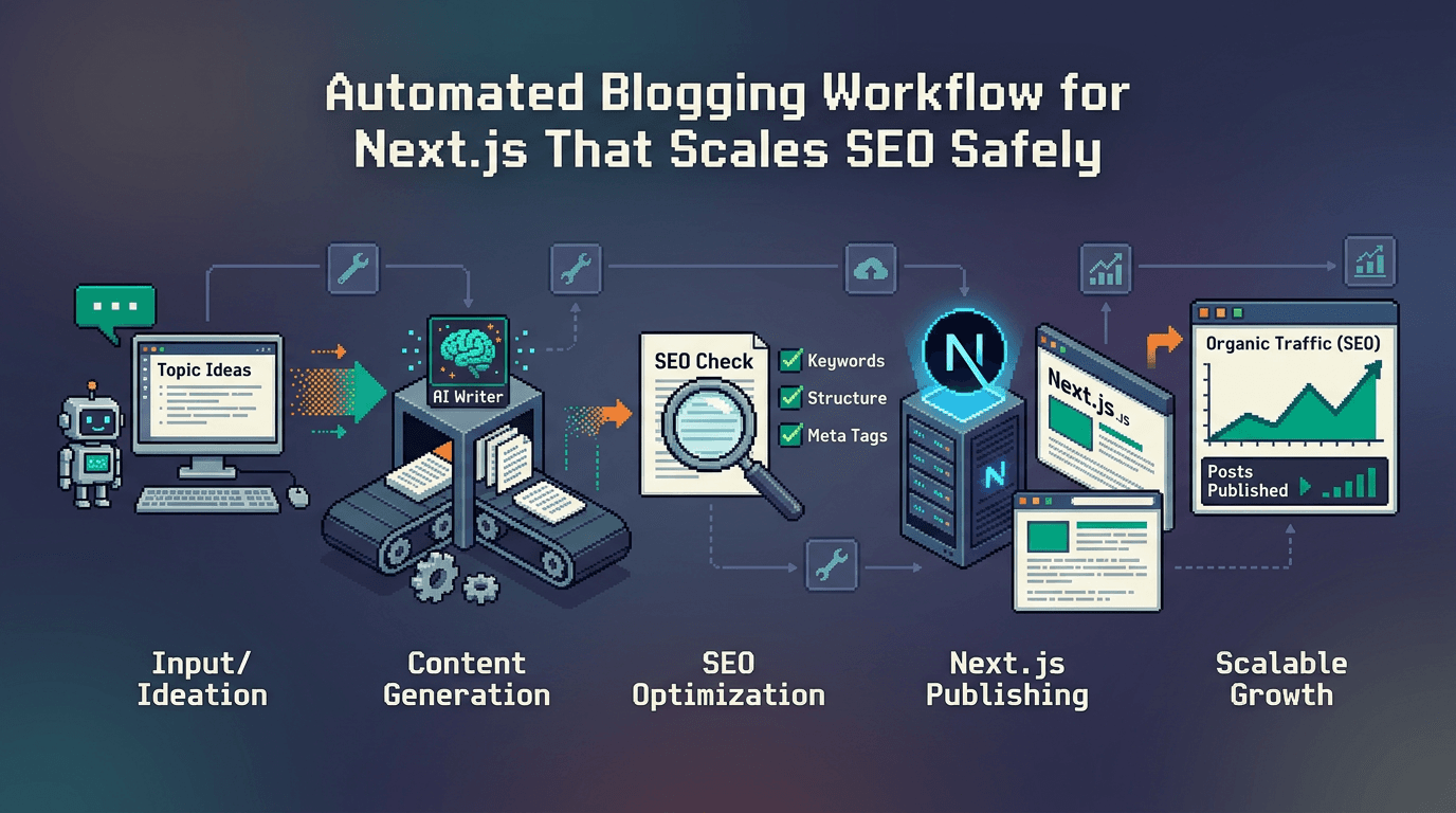 Automated Blogging Workflow for Next.js That Scales SEO Safely