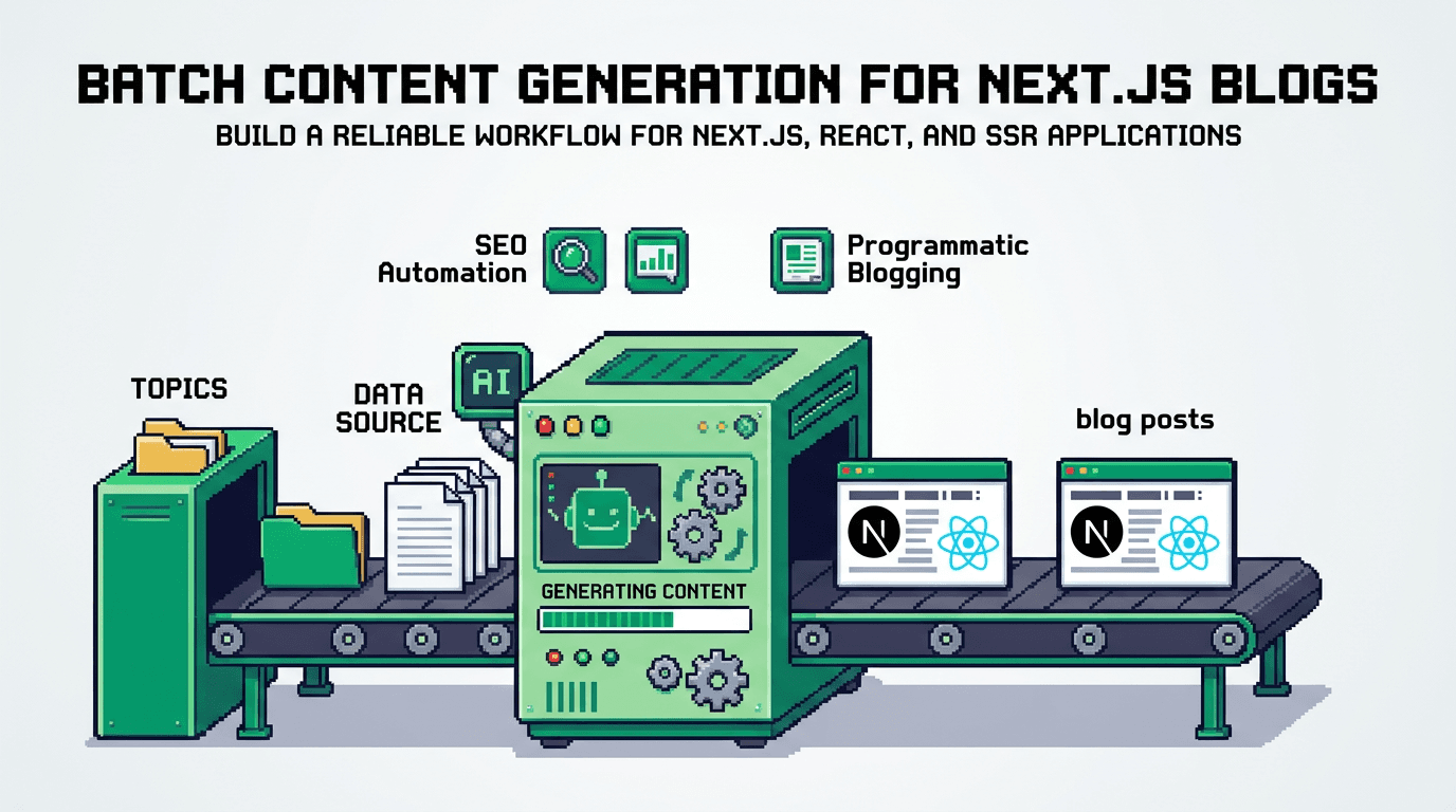 How to Batch Content Generation for Next.js Blogs