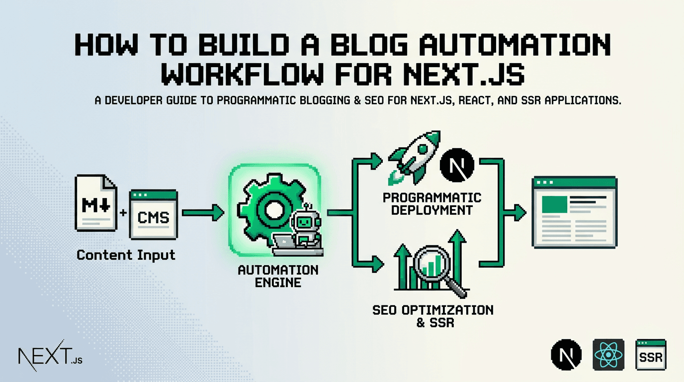 How to build a blog automation workflow for Next.js