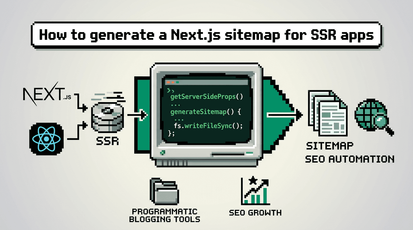 How to generate a Next.js sitemap for SSR apps